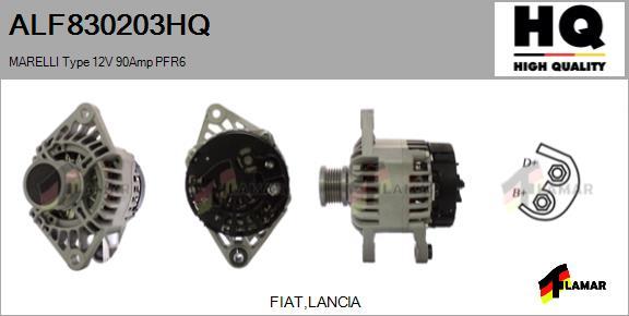 FLAMAR ALF830203HQ - Генератор autospares.lv