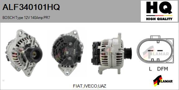 FLAMAR ALF340101HQ - Генератор autospares.lv