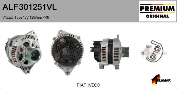 FLAMAR ALF301251VL - Генератор autospares.lv