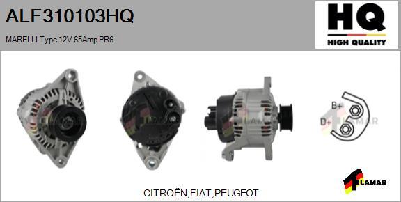 FLAMAR ALF310103HQ - Генератор autospares.lv