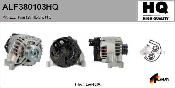 FLAMAR ALF380103HQ - Генератор autospares.lv