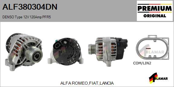 FLAMAR ALF380304DN - Генератор autospares.lv