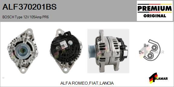 FLAMAR ALF370201BS - Генератор autospares.lv