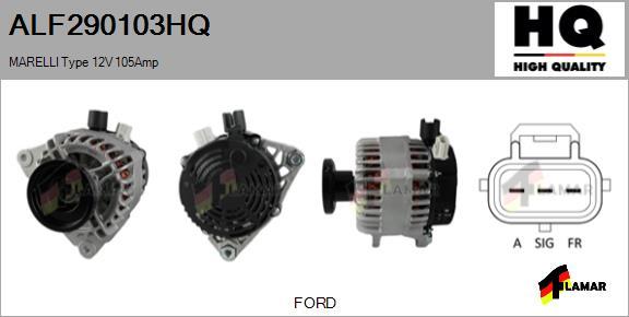 FLAMAR ALF290103HQ - Генератор autospares.lv