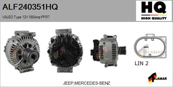 FLAMAR ALF240351HQ - Генератор autospares.lv