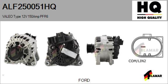 FLAMAR ALF250051HQ - Генератор autospares.lv