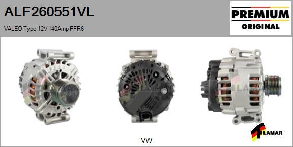 FLAMAR ALF260551VL - Генератор autospares.lv