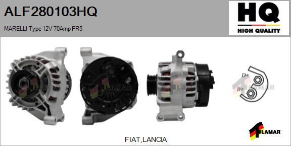 FLAMAR ALF280103HQ - Генератор autospares.lv