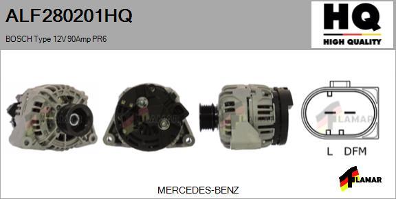 FLAMAR ALF280201HQ - Генератор autospares.lv