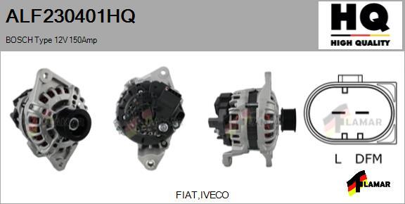 FLAMAR ALF230401HQ - Генератор autospares.lv