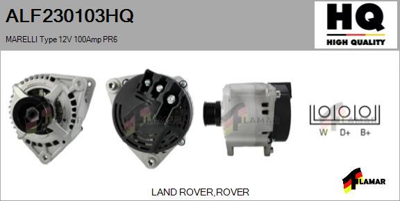 FLAMAR ALF230103HQ - Генератор autospares.lv