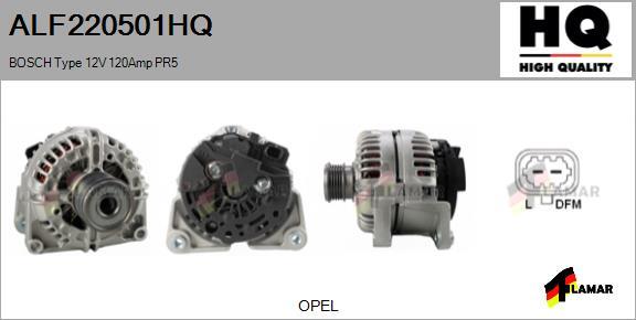 FLAMAR ALF220501HQ - Генератор autospares.lv