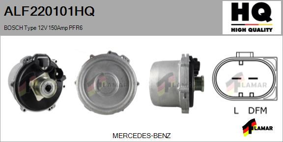 FLAMAR ALF220101HQ - Генератор autospares.lv