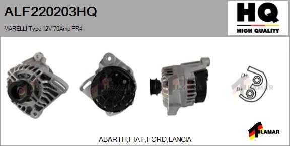 FLAMAR ALF220203HQ - Генератор autospares.lv