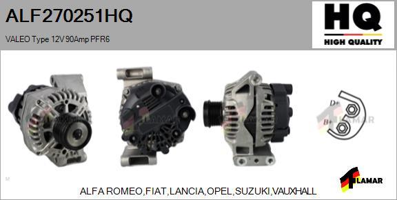 FLAMAR ALF270251HQ - Генератор autospares.lv