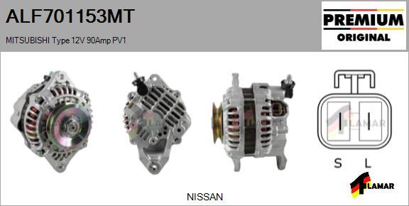 FLAMAR ALF701153MT - Генератор autospares.lv