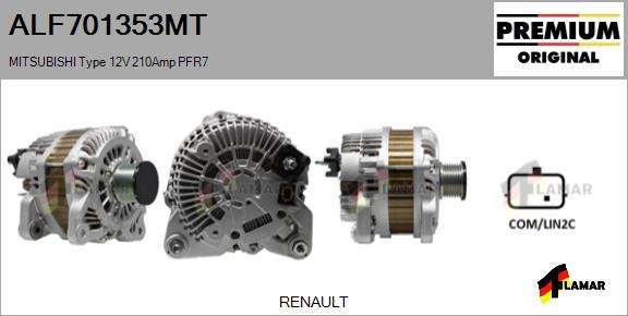 FLAMAR ALF701353MT - Генератор autospares.lv