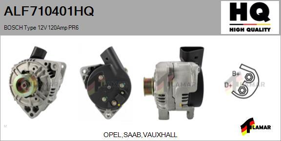 FLAMAR ALF710401HQ - Генератор autospares.lv