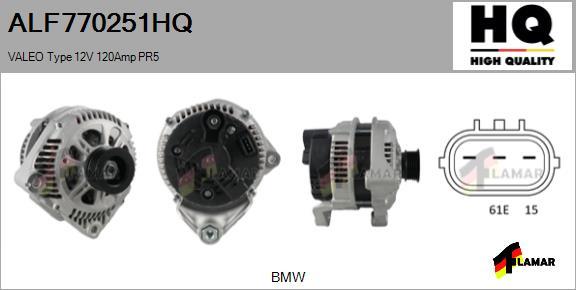 FLAMAR ALF770251HQ - Генератор autospares.lv