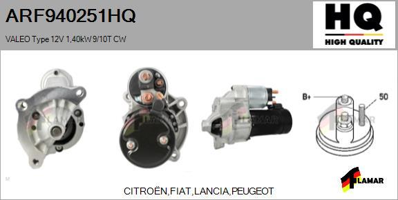 FLAMAR ARF940251HQ - Стартер autospares.lv