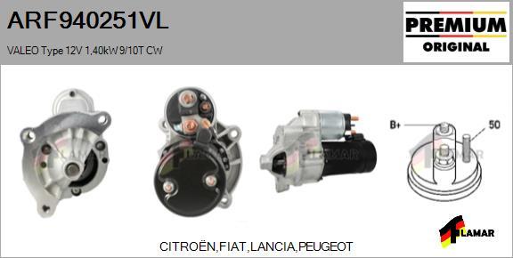 FLAMAR ARF940251VL - Стартер autospares.lv