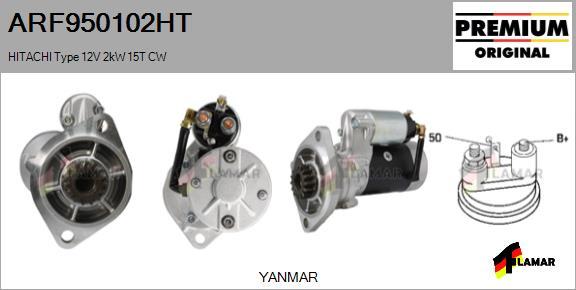 FLAMAR ARF950102HT - Стартер autospares.lv