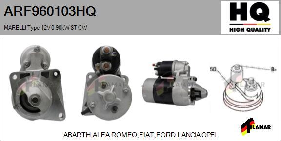 FLAMAR ARF960103HQ - Стартер autospares.lv