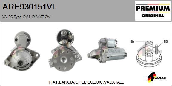 FLAMAR ARF930151VL - Стартер autospares.lv