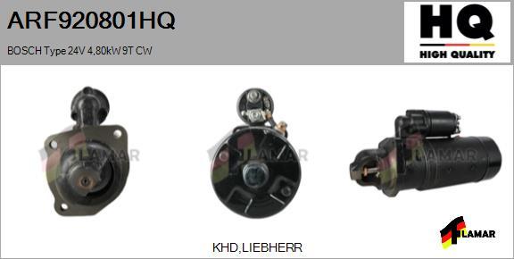 FLAMAR ARF920801HQ - Стартер autospares.lv