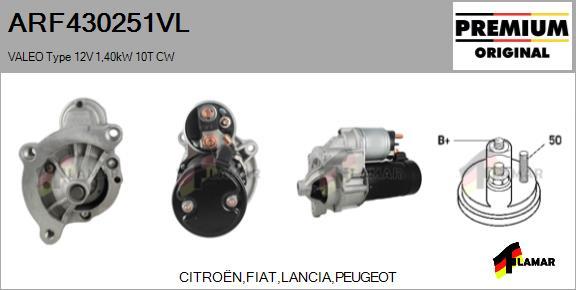 FLAMAR ARF430251VL - Стартер autospares.lv