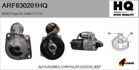 FLAMAR ARF630201HQ - Стартер autospares.lv