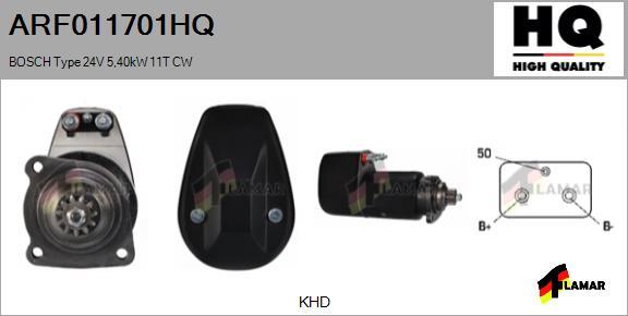 FLAMAR ARF011701HQ - Стартер autospares.lv