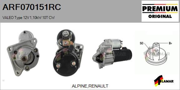 FLAMAR ARF070151RC - Стартер autospares.lv