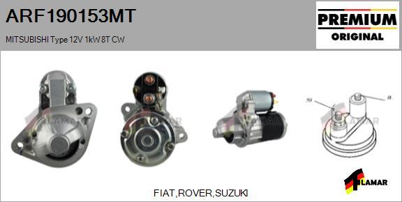 FLAMAR ARF190153MT - Стартер autospares.lv