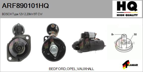 FLAMAR ARF890101HQ - Стартер autospares.lv