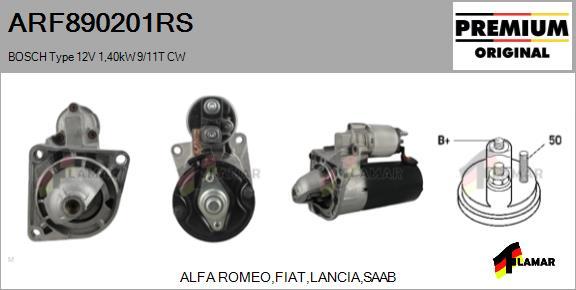 FLAMAR ARF890201RS - Стартер autospares.lv