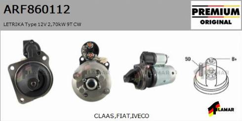 FLAMAR ARF860112
 - Стартер autospares.lv