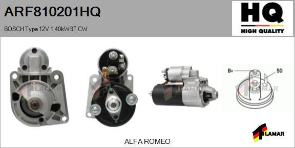 FLAMAR ARF810201HQ - Стартер autospares.lv