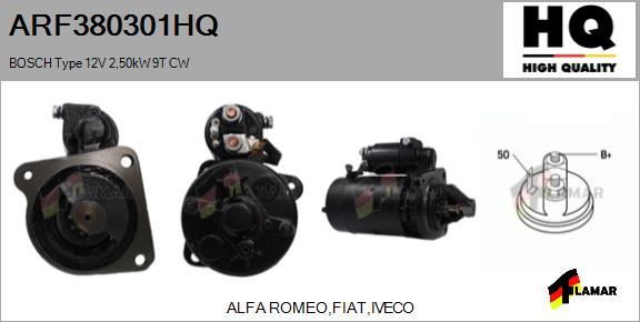 FLAMAR ARF380301HQ - Стартер autospares.lv