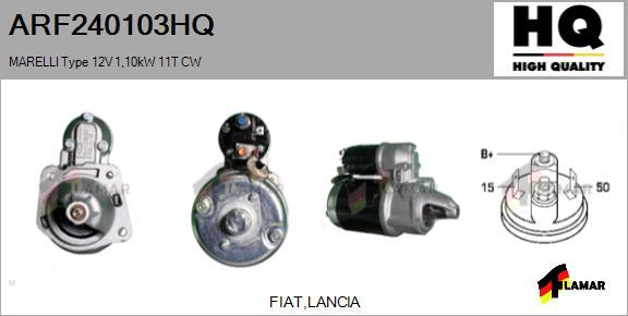 FLAMAR ARF240103HQ - Стартер autospares.lv