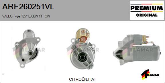 FLAMAR ARF260251VL - Стартер autospares.lv