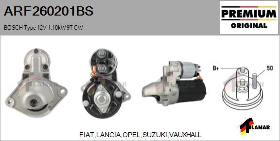 FLAMAR ARF260201BS - Стартер autospares.lv