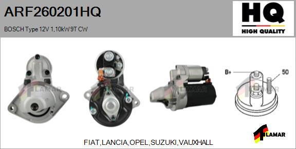 FLAMAR ARF260201HQ - Стартер autospares.lv