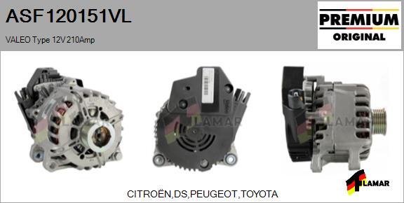 FLAMAR ASF120151VL - Пусковой генератор autospares.lv