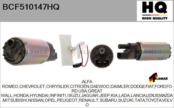 FLAMAR BCF510147HQ - Топливный насос autospares.lv
