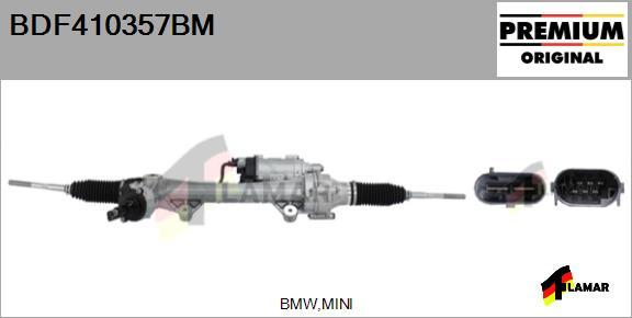 FLAMAR BDF410357BM - Рулевой механизм, рейка autospares.lv