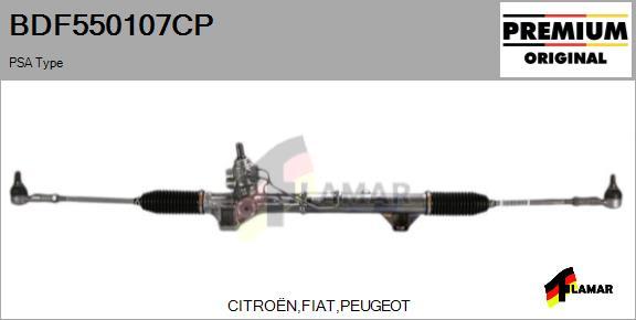 FLAMAR BDF550107CP - Рулевой механизм, рейка autospares.lv