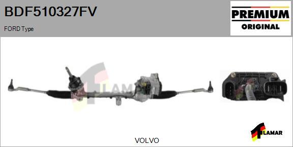 FLAMAR BDF510327FV - Рулевой механизм, рейка autospares.lv