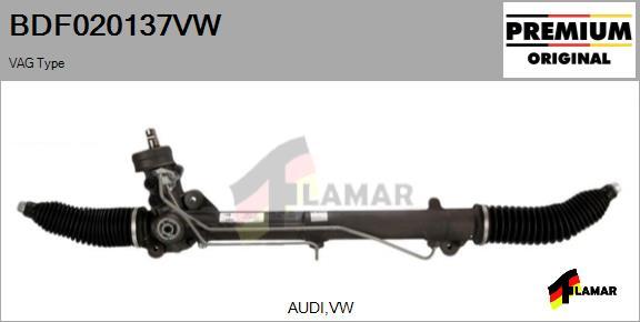 FLAMAR BDF020137VW - Рулевой механизм, рейка autospares.lv