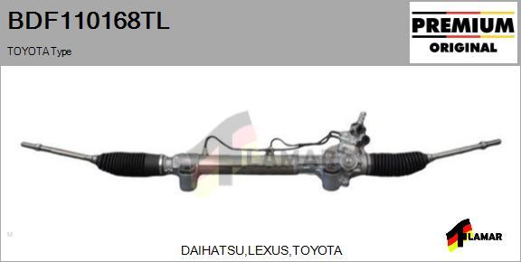 FLAMAR BDF110168TL - Рулевой механизм, рейка autospares.lv